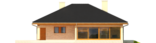 Alan III G1 - Projekt domu Alan III G1 - elewacja tylna