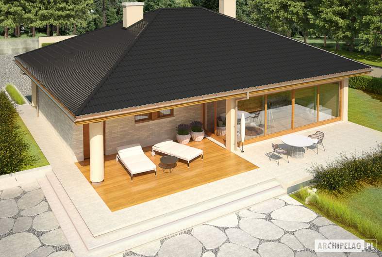 Projekt domu Alan III G1 - widok z góry