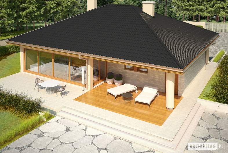 Projekt domu Alan III G1 - widok z góry