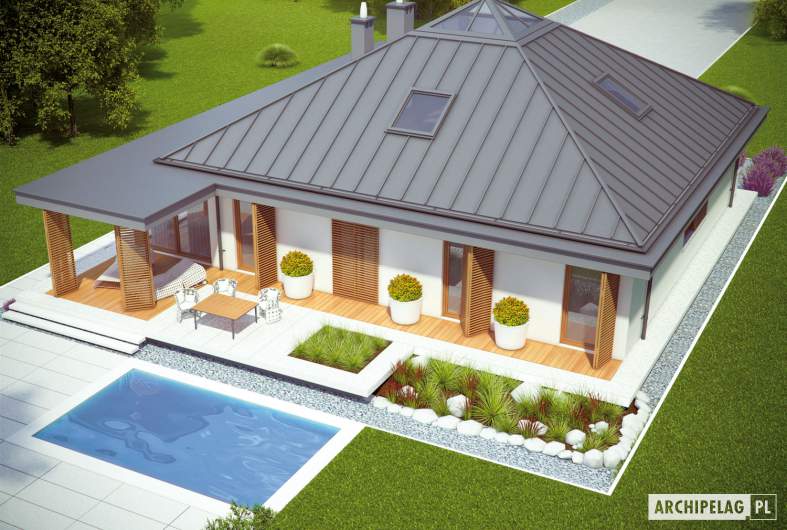 Projekt domu Lorena G2 - widok z góry