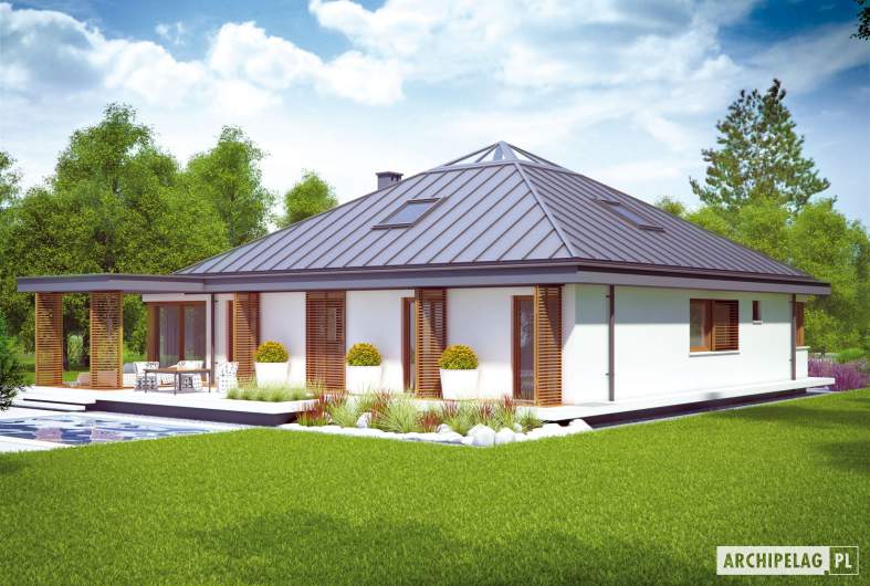 Projekt domu Lorena G2 - wizualizacja ogrodowa