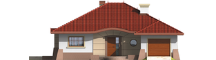 Projekt domu Kornelia G1 01 - elewacja frontowa