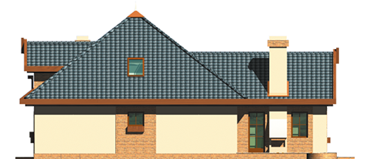 Olivia G1 - Projekt domu Oliwia G1 - elewacja tylna