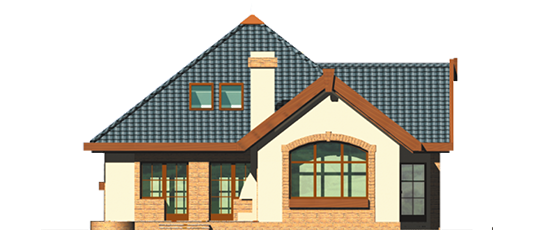 Olivia G1 - Projekt domu Oliwia G1 - elewacja prawa