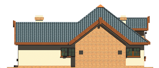 Olivia G1 - Projekt domu Oliwia G1 - elewacja lewa