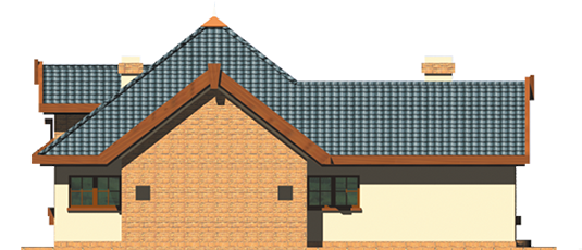 Olivia G1 - Projekt domu Oliwia G1 - elewacja lewa