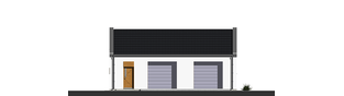 Projekt domu Garaż G22 01 - elewacja frontowa