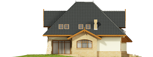 Saul G1 - Projekt domu Stokrotka G1 - elewacja lewa