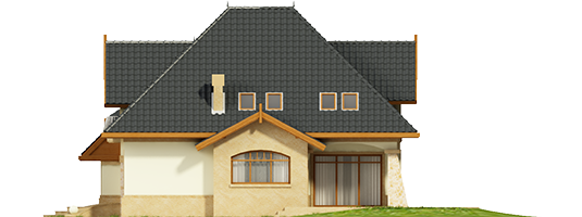 Saul G1 - Projekt domu Stokrotka G1 - elewacja lewa