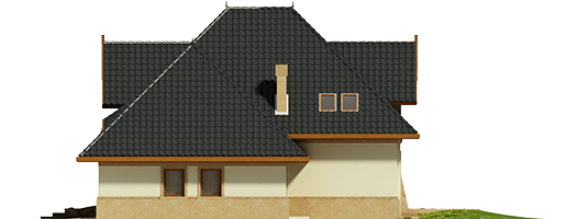 Saul G1 - Projekt domu Stokrotka G1 - elewacja prawa