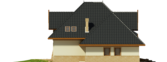 Saul G1 - Projekt domu Stokrotka G1 - elewacja prawa