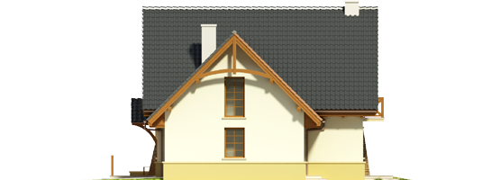 Hian G1 - Projekt domu Hiacynt G1 - elewacja prawa