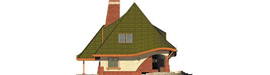 Jurand - Projekt domu Jurand - elewacja prawa