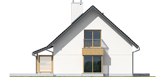 Marise III G1 ENERGO - Projekty domów ARCHIPELAG - Marisa III G1 ENERGO - elewacja lewa