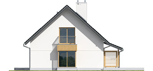 Marise III G1 ENERGO - Projekty domów ARCHIPELAG - Marisa III G1 ENERGO - elewacja lewa