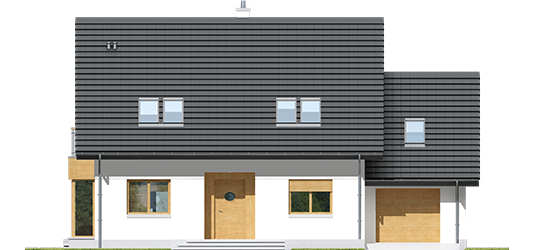 Marise III G1 ENERGO - Projekty domów ARCHIPELAG - Marisa III G1 ENERGO - elewacja frontowa