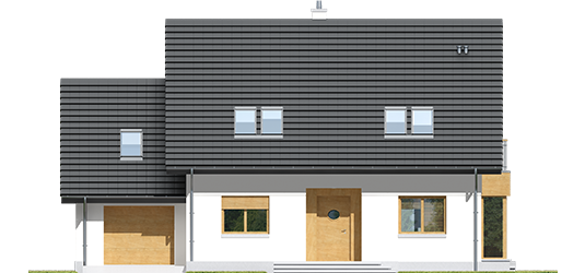 Marise III G1 ENERGO - Projekty domów ARCHIPELAG - Marisa III G1 ENERGO - elewacja frontowa