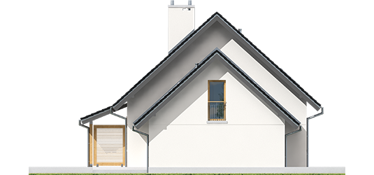 Marise III G1 ENERGO - Projekty domów ARCHIPELAG - Marisa III G1 ENERGO - elewacja prawa