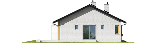 Eric III - Projekt domu Eryk III - elewacja lewa