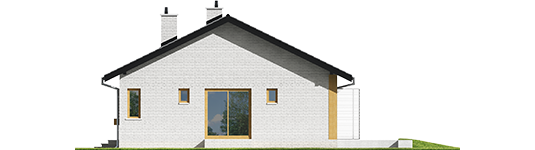 Eric III - Projekt domu Eryk III - elewacja lewa