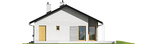 Eric III - Projekt domu Eryk III - elewacja prawa