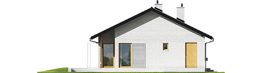 Eric III - Projekt domu Eryk III - elewacja prawa