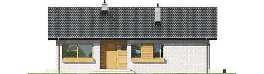 Eric III - Projekt domu Eryk III - elewacja frontowa