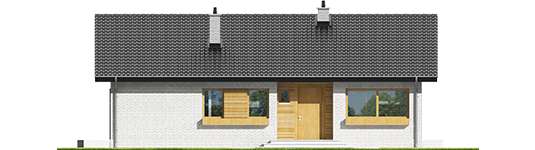 Eric III - Projekt domu Eryk III - elewacja frontowa