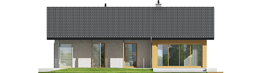 Eric III - Projekt domu Eryk III - elewacja tylna