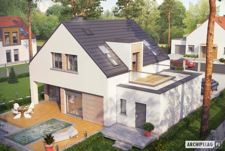 Projekt domu Pedro II G1 ENERGO PLUS - widok z góry