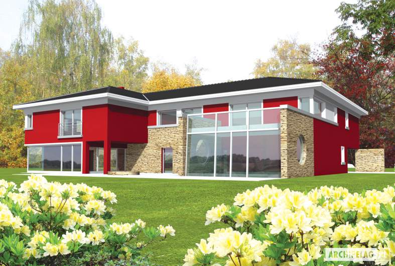 Projekt domu Kaj G2 - wizualizacja frontowa