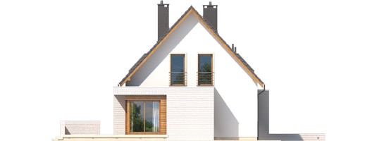 Ernest G1 - Projekt domu Ernest G1 - elewacja prawa