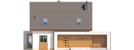 Ernest G1 - Projekt domu Ernest G1 - elewacja frontowa