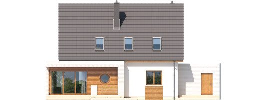Ernest G1 - Projekt domu Ernest G1 - elewacja tylna