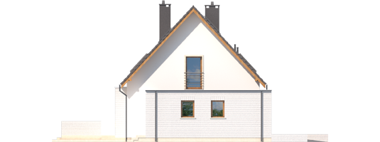 Ernest G1 - Projekt domu Ernest G1 - elewacja lewa
