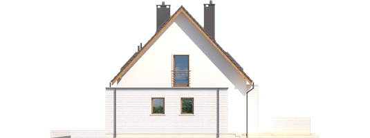 Ernest G1 - Projekt domu Ernest G1 - elewacja lewa