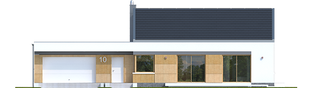 Projekt domu EX 11 G2 (wersja C) soft - elewacja frontowa