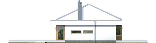 EX 11 G2 C Soft - Projekt domu EX 11 G2 (wersja C) soft - elewacja lewa