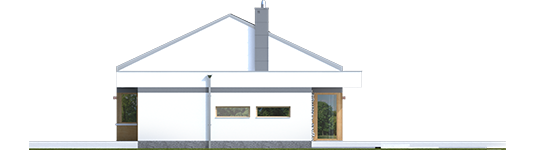 EX 11 G2 C Soft - Projekt domu EX 11 G2 (wersja C) soft - elewacja lewa