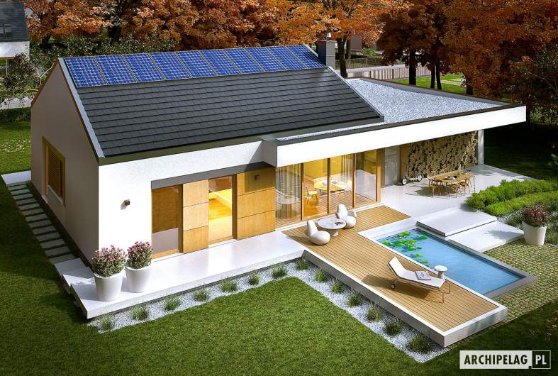 Projekt domu EX 11 G2 (wersja C) soft - widok z góry