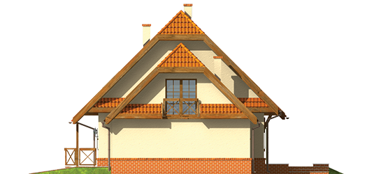 Otyle G1 - Projekt domu Otylia G1 - elewacja prawa