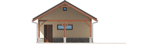 Projekt domu Garaż G24 - elewacja lewa