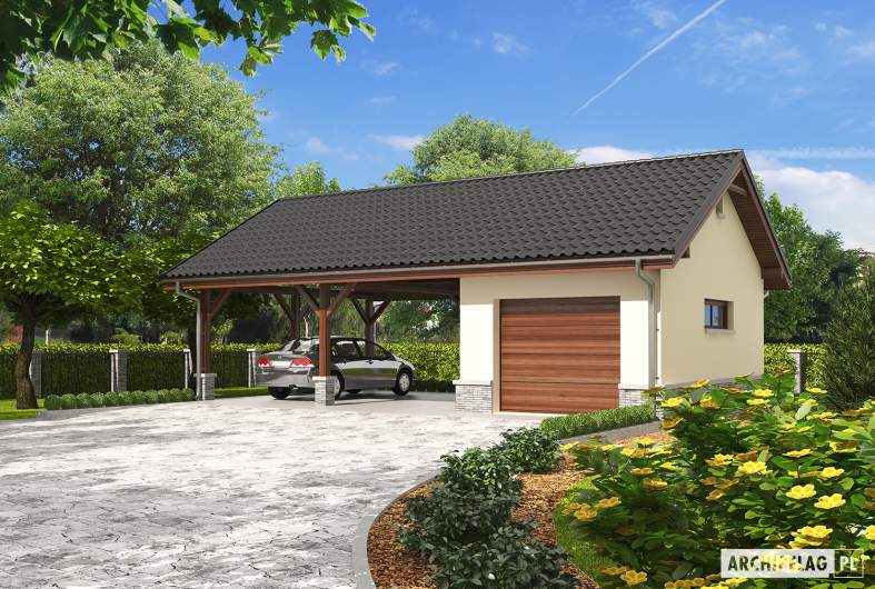 Projekt domu Garaż G24 - 