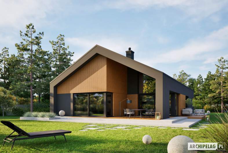 Projekt domu Daniel IX G2 ENERGO PLUS - wizualizacja ogrodowa
