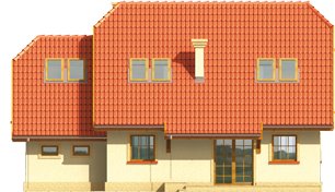 Balbino G1 - Projekt domu Balbinka G1 - elewacja tylna