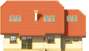 Balbino G1 - Projekt domu Balbinka G1 - elewacja tylna