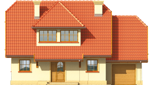 Balbino G1 - Projekt domu Balbinka G1 - elewacja frontowa