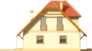 Balbino G1 - Projekt domu Balbinka G1 - elewacja lewa