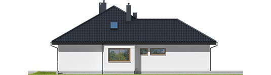 Astrid G2 - Projekt domu Astrid G2 - elewacja lewa