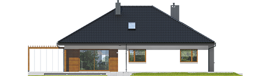 Astrid G2 - Projekt domu Astrid G2 - elewacja tylna